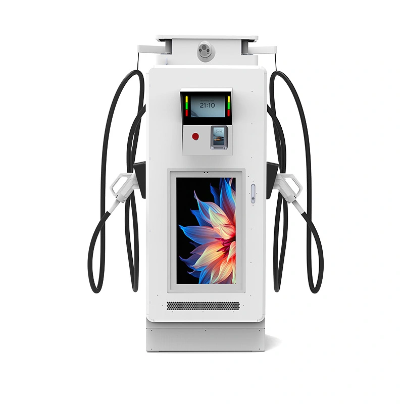 పబ్లిక్ ఛార్జింగ్ కోసం డిజిటల్ డిస్‌ప్లేతో 60kW DC EV ఫాస్ట్ ఛార్జర్